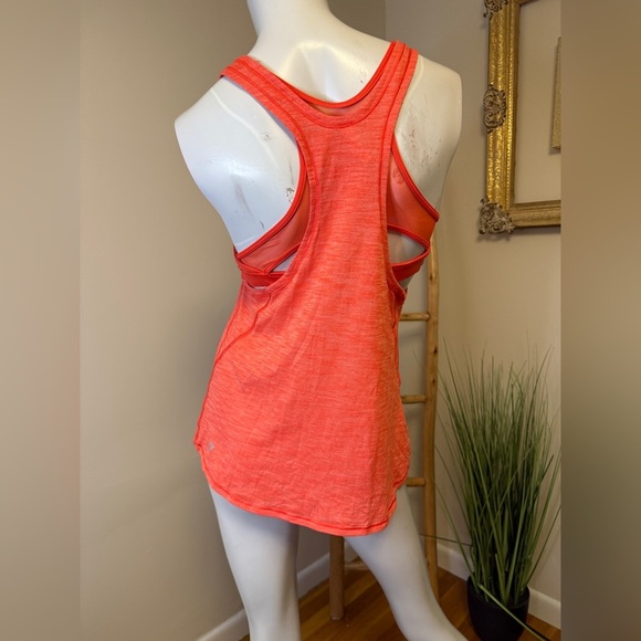 LULULEMON- Glide and Stride Tank Heathered Alarming Running Training Gym Yoga 10 - Picture 8 of 9